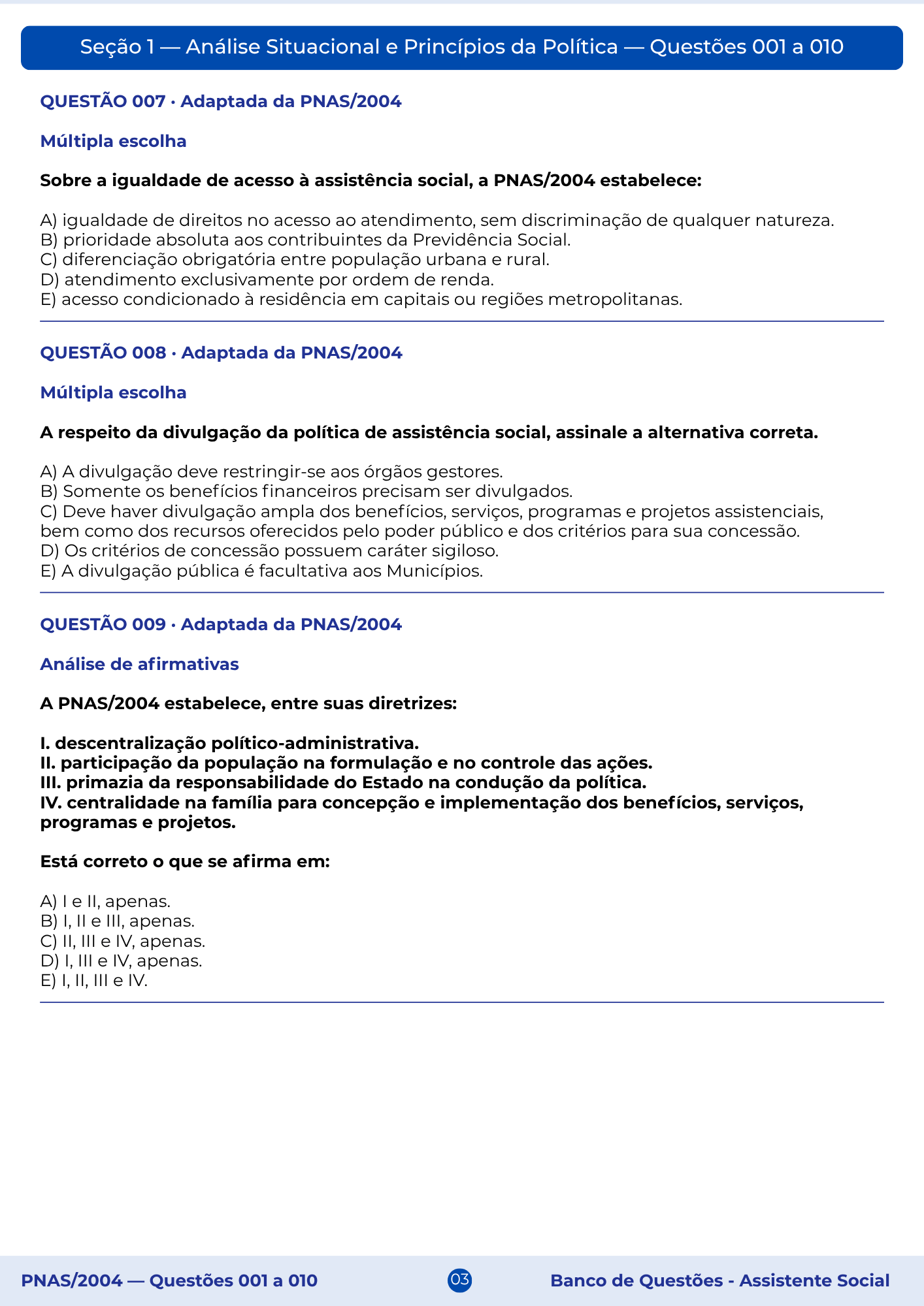 Página de gabarito comentado 1