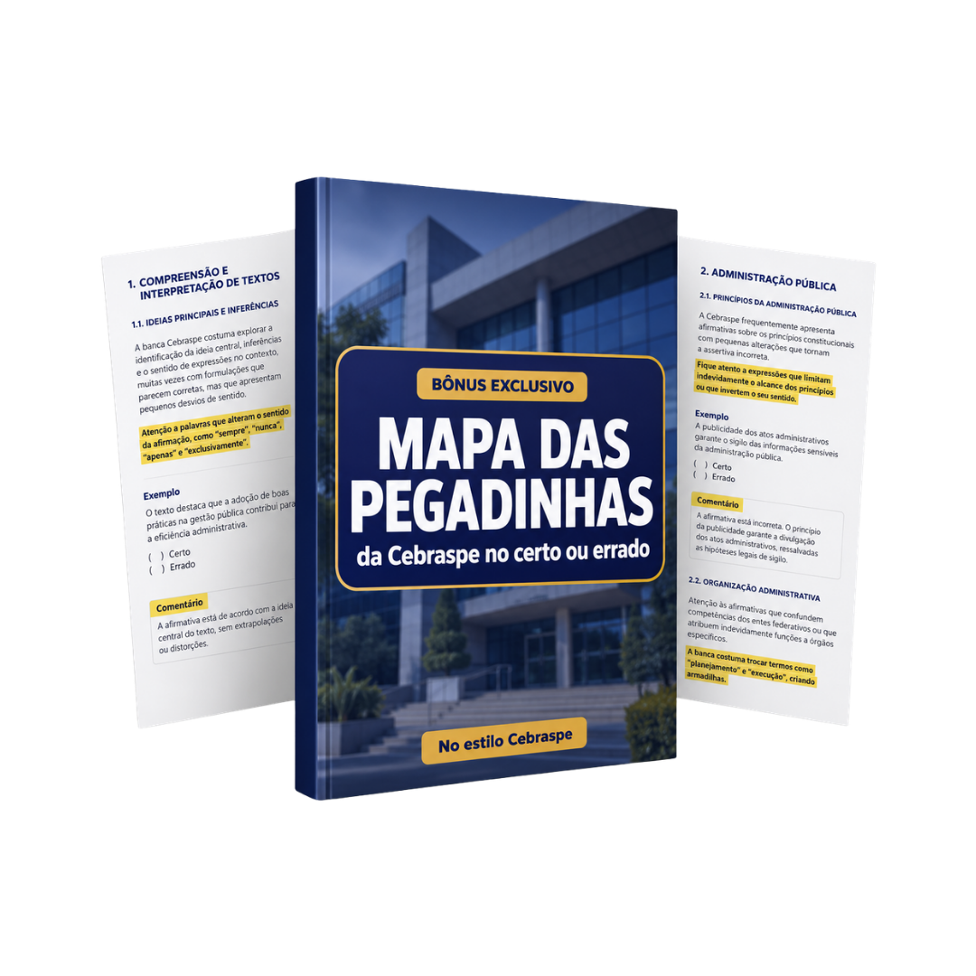 Mapa das Pegadinhas da Cebraspe no INSS